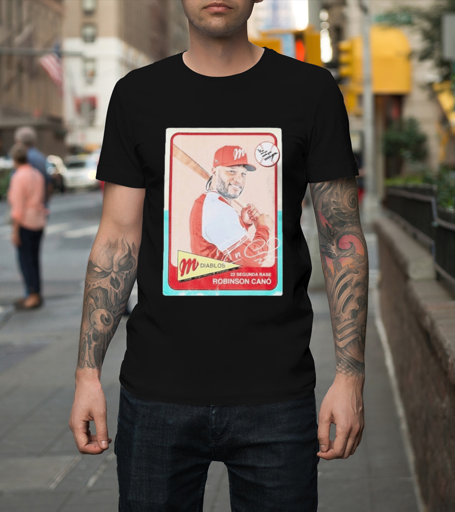 Robinson Canó Diablos Rojos Del México Paper Planes Baseball Segunda Base T-Shirt