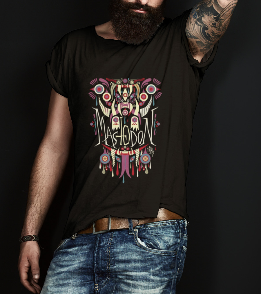 Mastodon Totem Beast Psychedelic T-Shirt