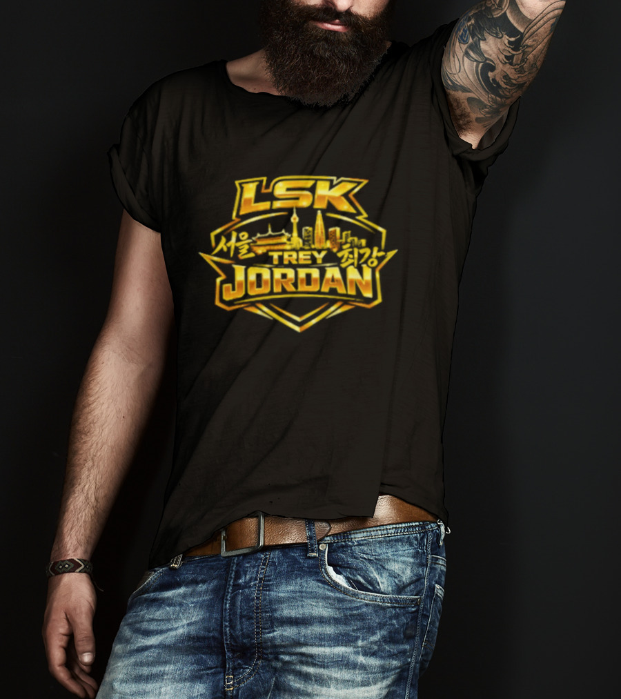 LSK Jordan Gold Skyline Retro Vibes T-Shirt