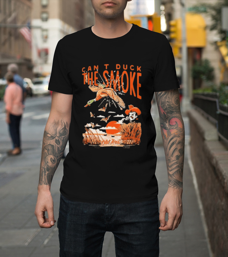 Oklahoma State Cowboys Can't Duck The Smoke Vintage Old Row T-Shirt