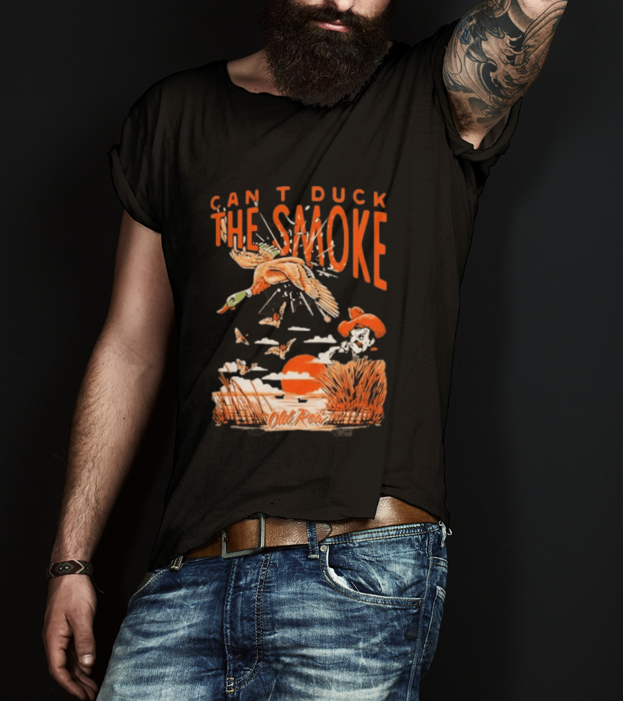 Oklahoma State Cowboys Can't Duck The Smoke Vintage Old Row T-Shirt
