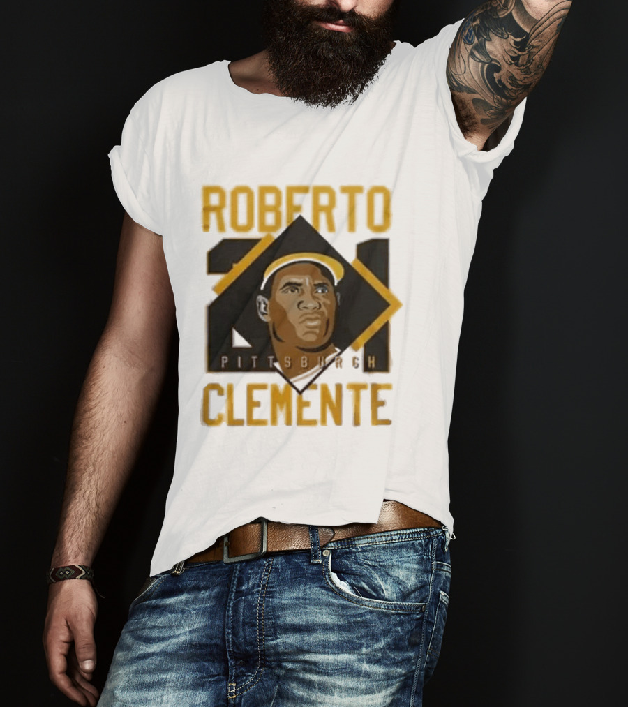 Roberto Clemente 21 Pittsburgh Pirates Iconic Baseball Legend T-Shirt