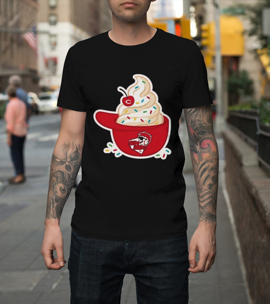 2026 Reds Heads Extra Innings Ice Cream Baseball Cap T-Shirt
