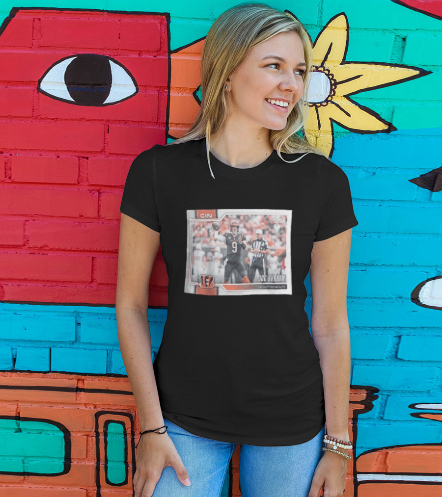 2026 Topps Cincinnati Bengals Joe Burrow Quarterback T-Shirt