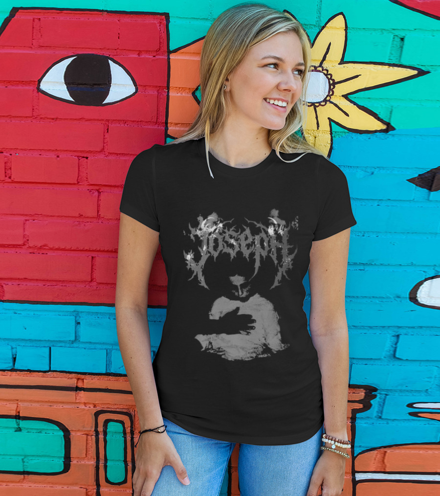 Falling In Reverse Joseph Gothic Script White T-Shirt