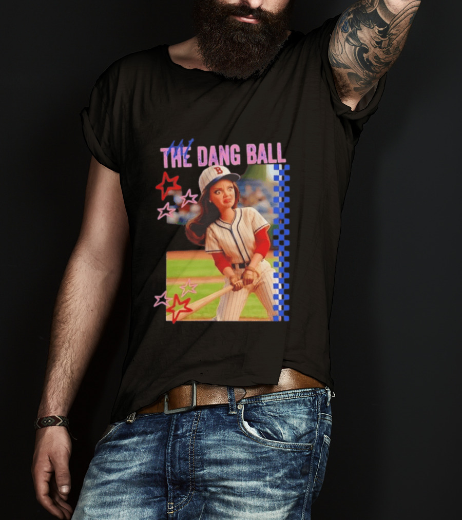 Barbie Ballfield Hit The Dang Ball Baseball Player Doll Vintage Stars T-Shirt