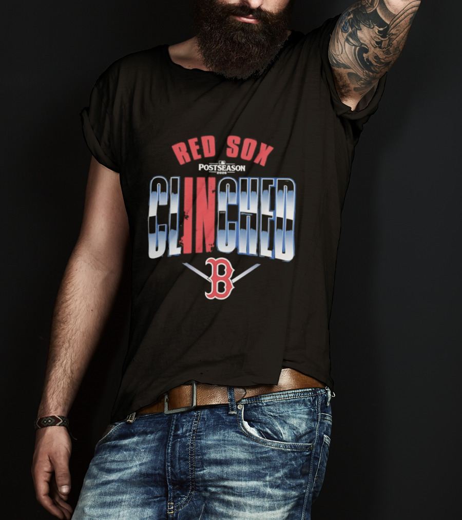 Boston Red Sox MLB Postseason Clinched 2026 Red Blue Baseball Team T-Shirt