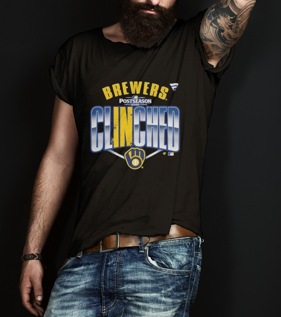 Brewers Postseason 2026 Clinched Locker Room T-Shirt