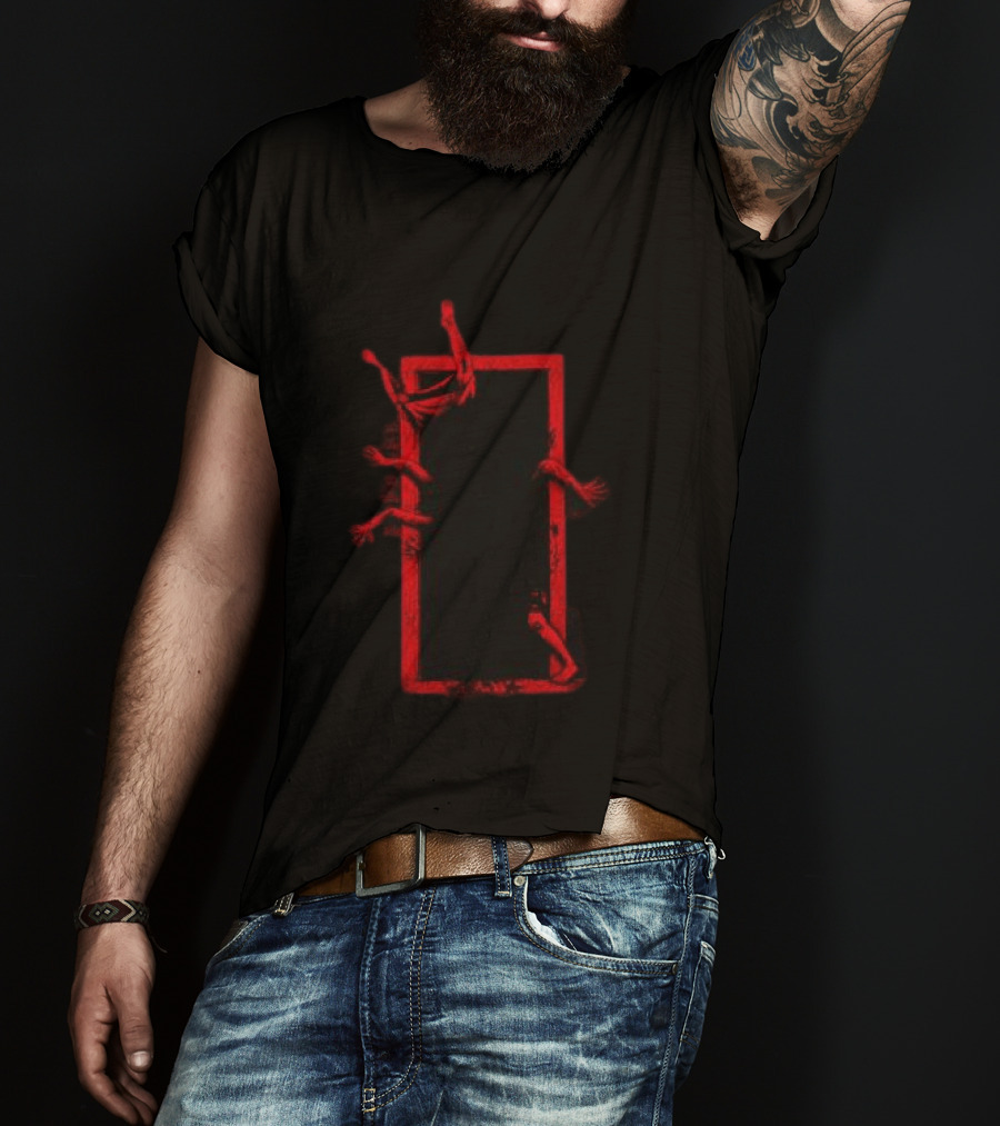 Heavy Spoilers Evil Inside Creepy Hands Shadow Box T-Shirt