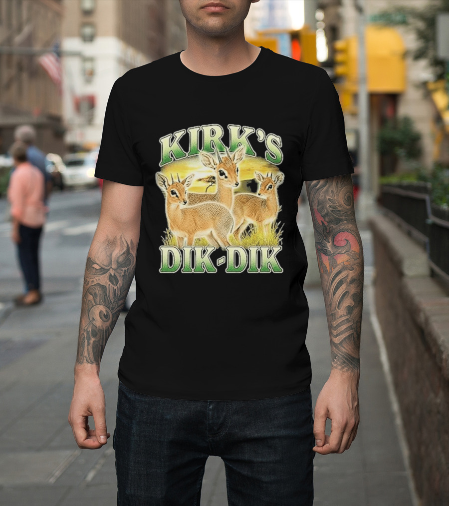 Kirk's Dik Dik Wildlife Safari Sunset Scene T-Shirt