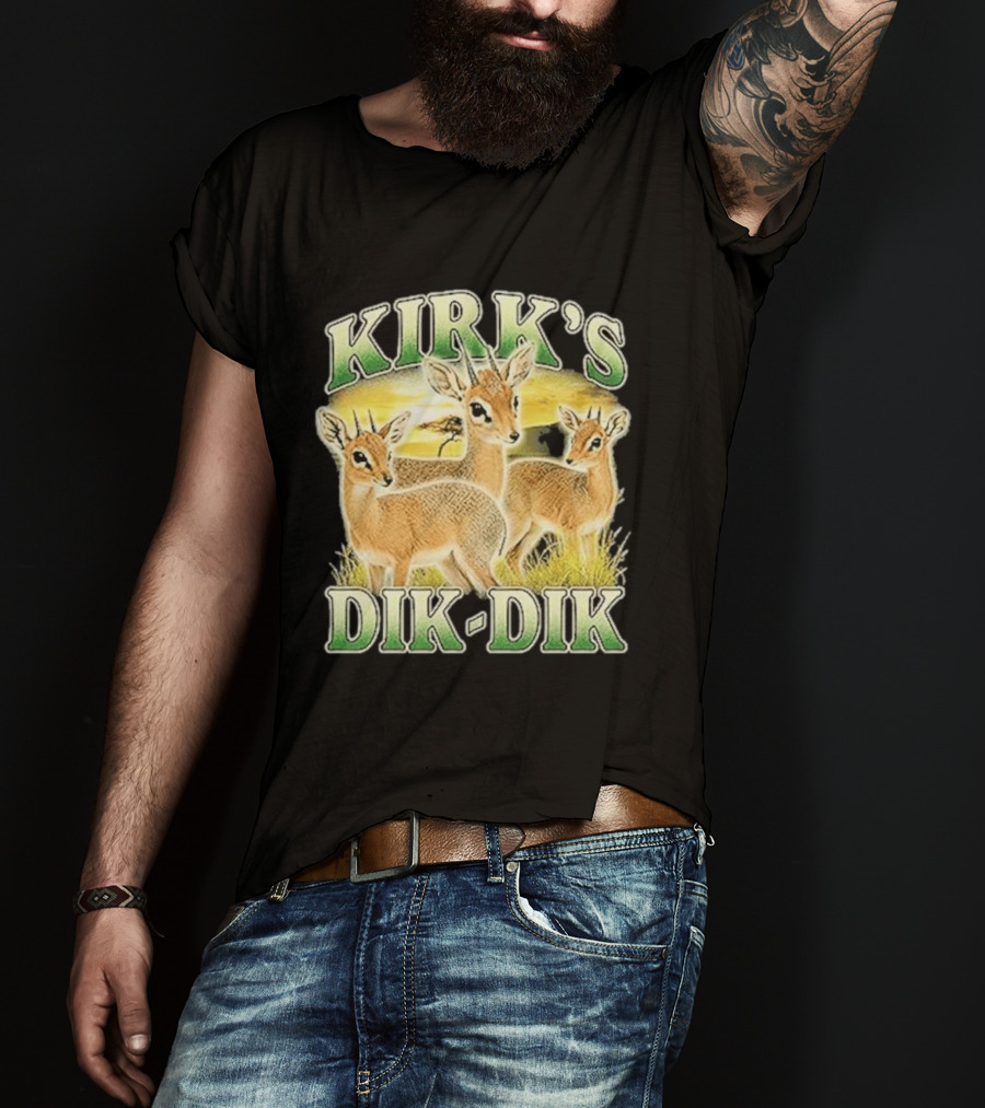Kirk's Dik Dik Wildlife Safari Sunset Scene T-Shirt