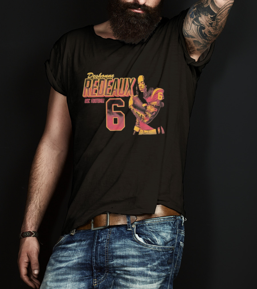 Deshonne Redeaux USC Football Number 6 T-Shirt