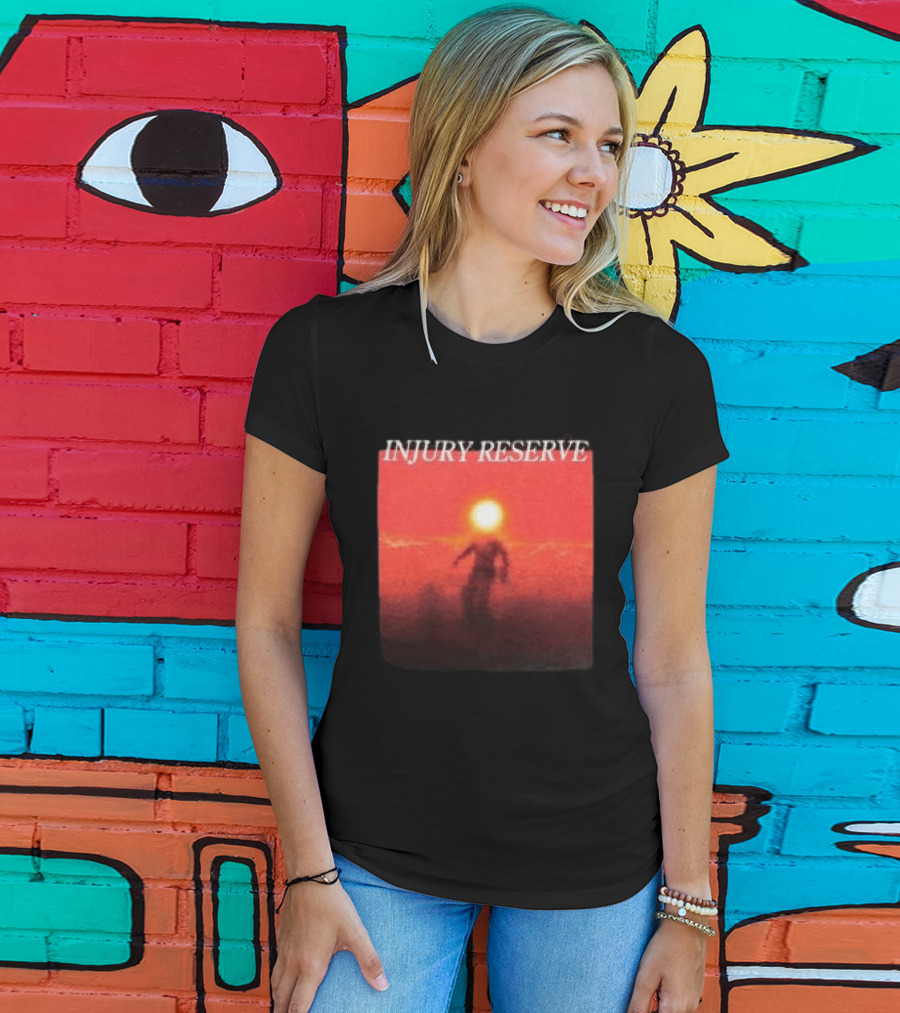 INJURY RESERVE Album Cover Red Sun Scene T-Shirt