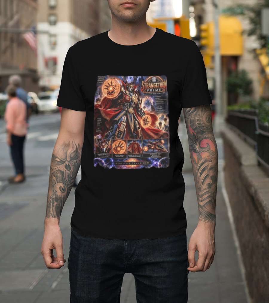 Strangetron Prime Master Of All Realities Realities Transform Mystic Master Crown Of Leviathos Eye Of Paradox T-Shirt