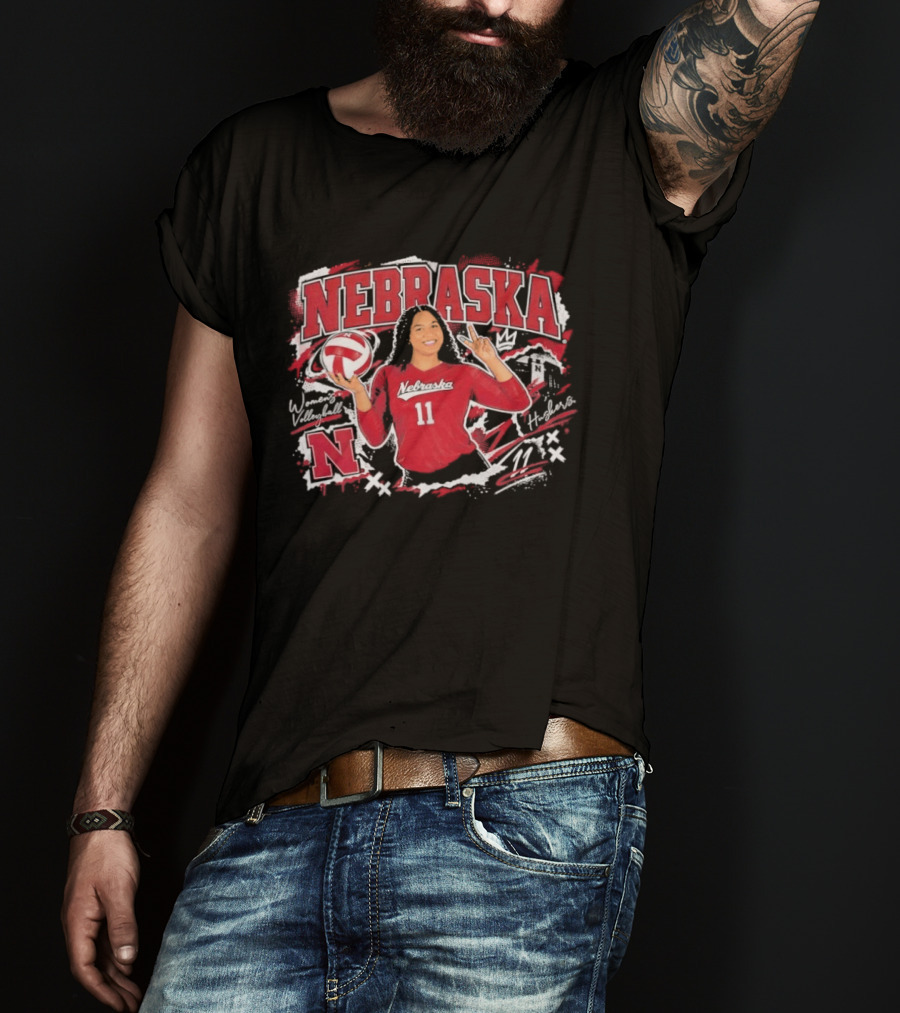 Nebraska Volleyball Teraya Sigler 11 Streetwear T-Shirt