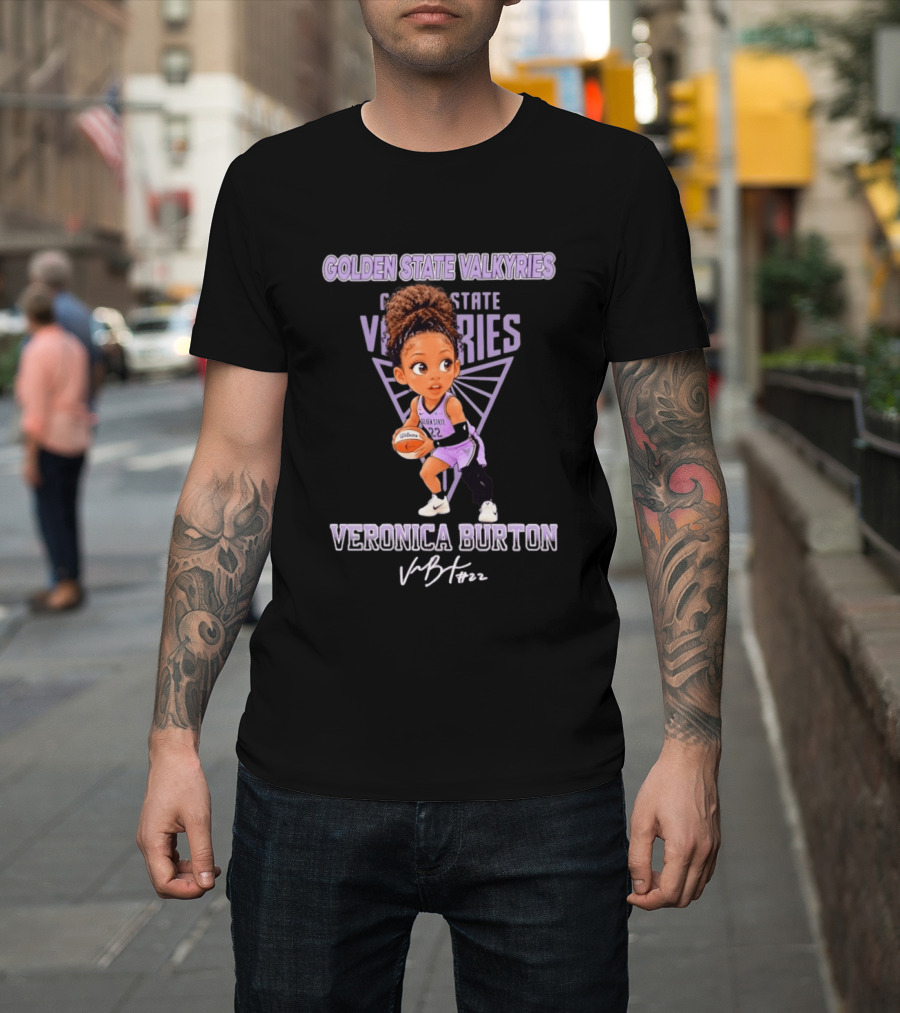 Golden State Valkyries Veronica Burton No 22 Chibi T-Shirt