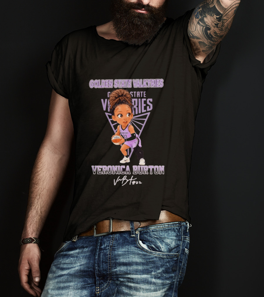 Golden State Valkyries Veronica Burton No 22 Chibi T-Shirt