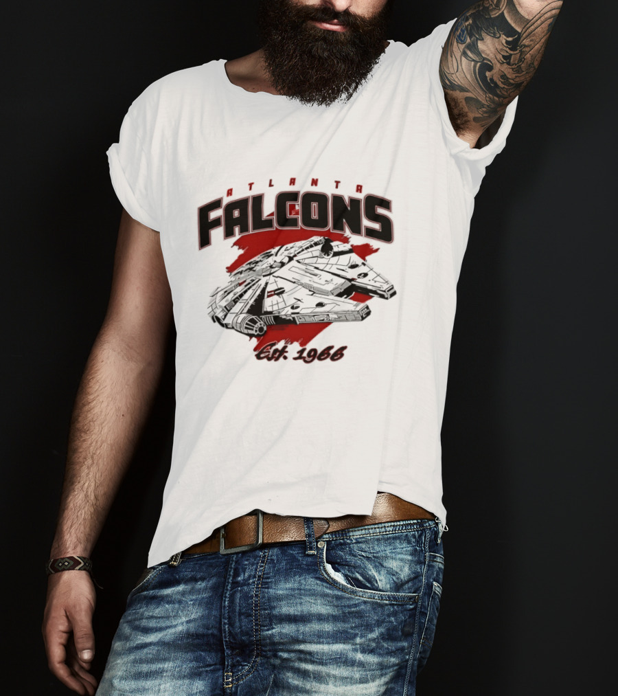 Atlanta Falcons Est 1966 Millennium Falcon Mashup T-Shirt