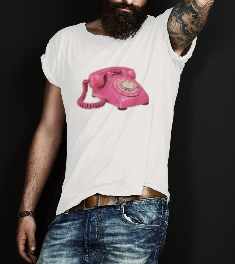 Fesspool Shop Retro Pink Phone Crop Top T-Shirt