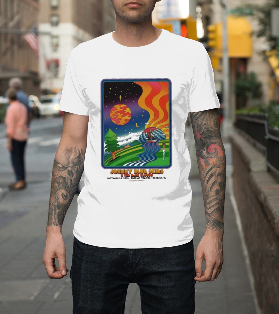 Johnny Blue Skies And The Dark Clouds Greek Theatre Berkeley CA September 15 2026 Event Psychedelic T-Shirt
