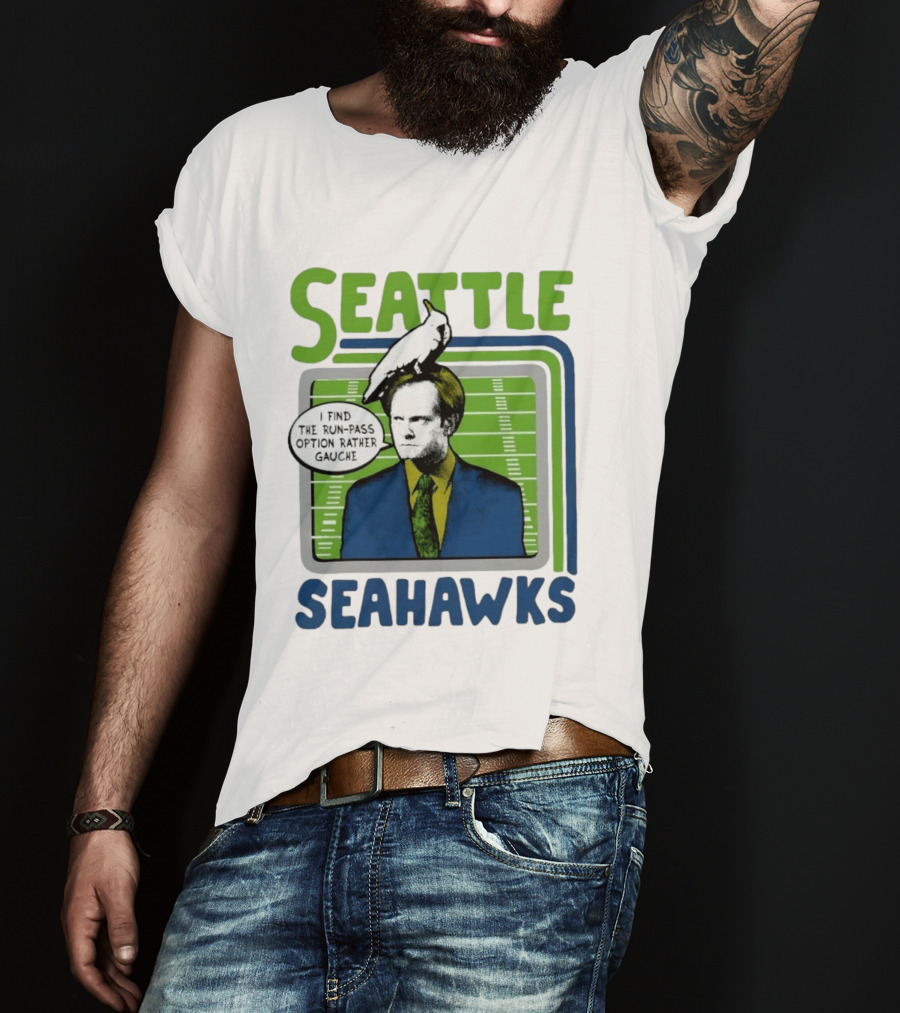 Kelsey Grammer Seahawks Run Pass Option Gauche T-Shirt