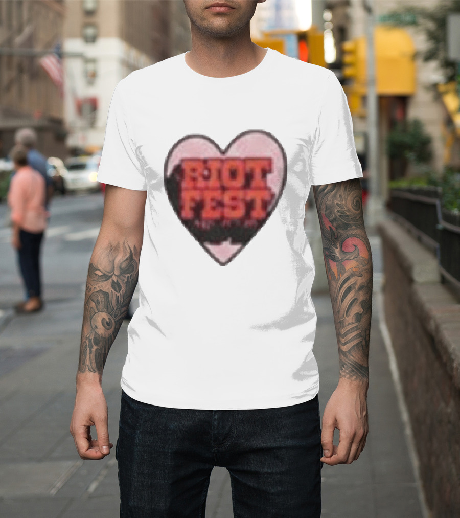 Riot Fest 2026 Chicago September 18 20 Heart T-Shirt