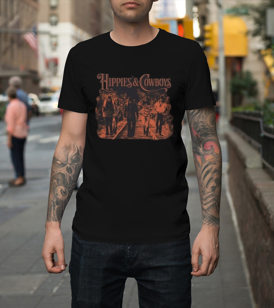 Hippies And Cowboys 2026 Europe Tour Railroad Walkway T-Shirt