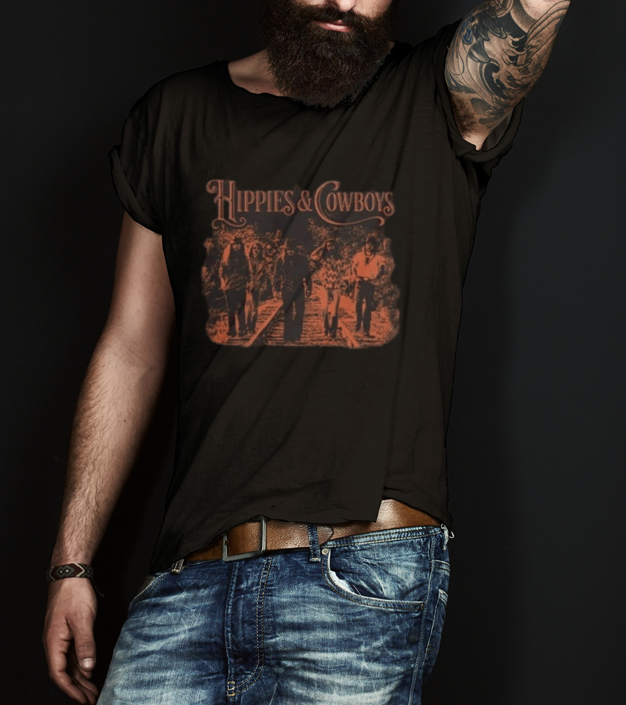 Hippies And Cowboys 2026 Europe Tour Railroad Walkway T-Shirt