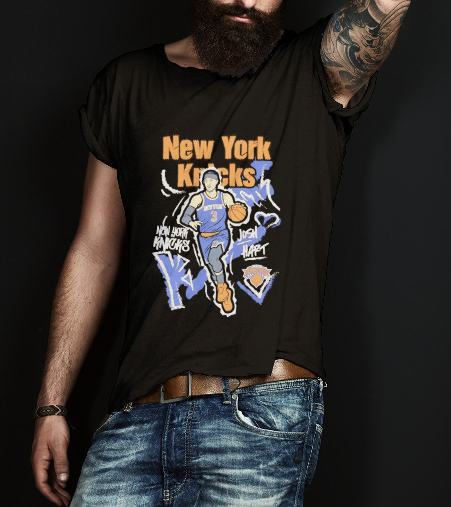 New York Knicks Josh Hart Chalked Up Basketball Player T-Shirt