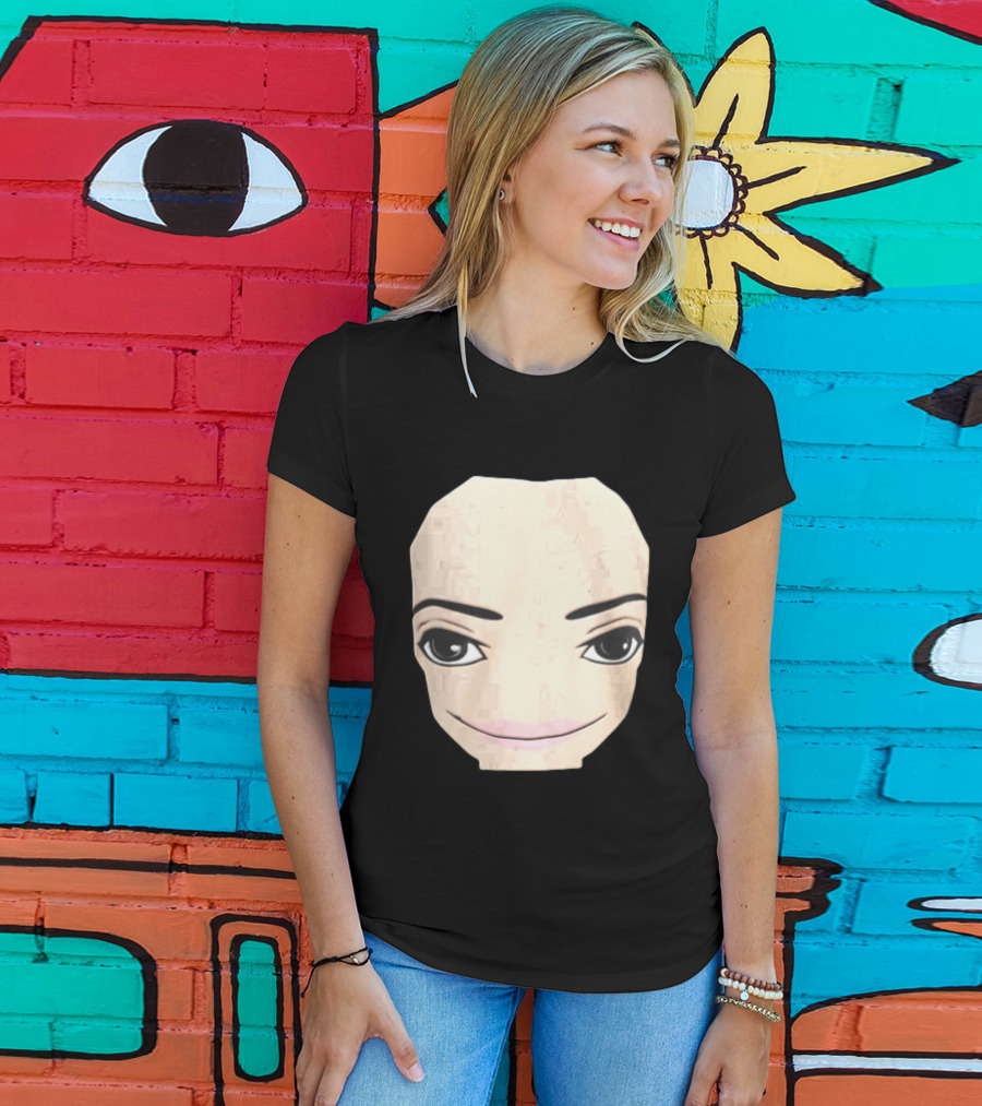 Roblox Avatar Smirking Face Female T-Shirt