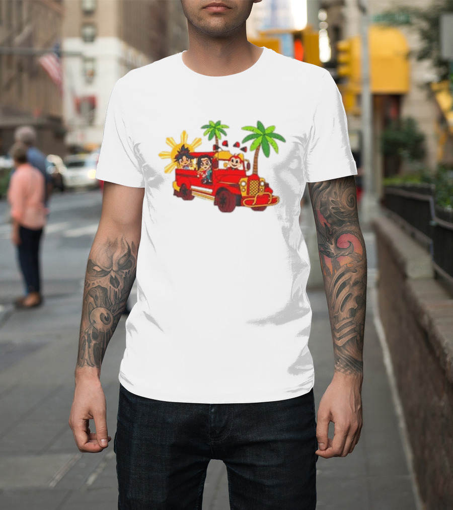 Jollibee Foods Store Jeepney Adventure Jollibee X Forgotten Island Collaboration T-Shirt