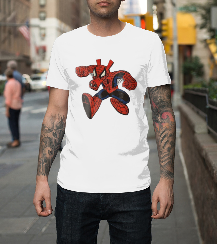 Marvel Comics Cartoon Spider Ham Peter Porker 1986 Pig Suit T-Shirt