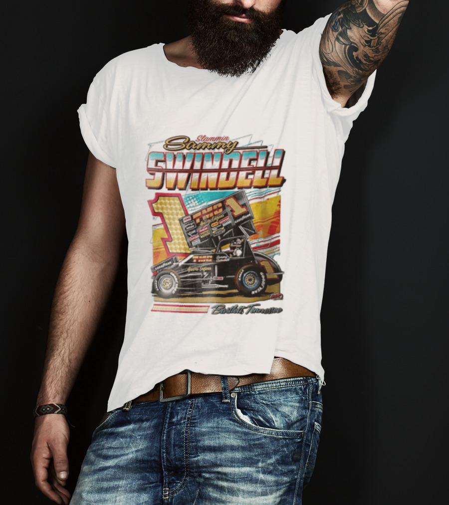 Slammin Sammy Swindell Number 1 Sprint Car Bartlett Tennessee Racing T-Shirt