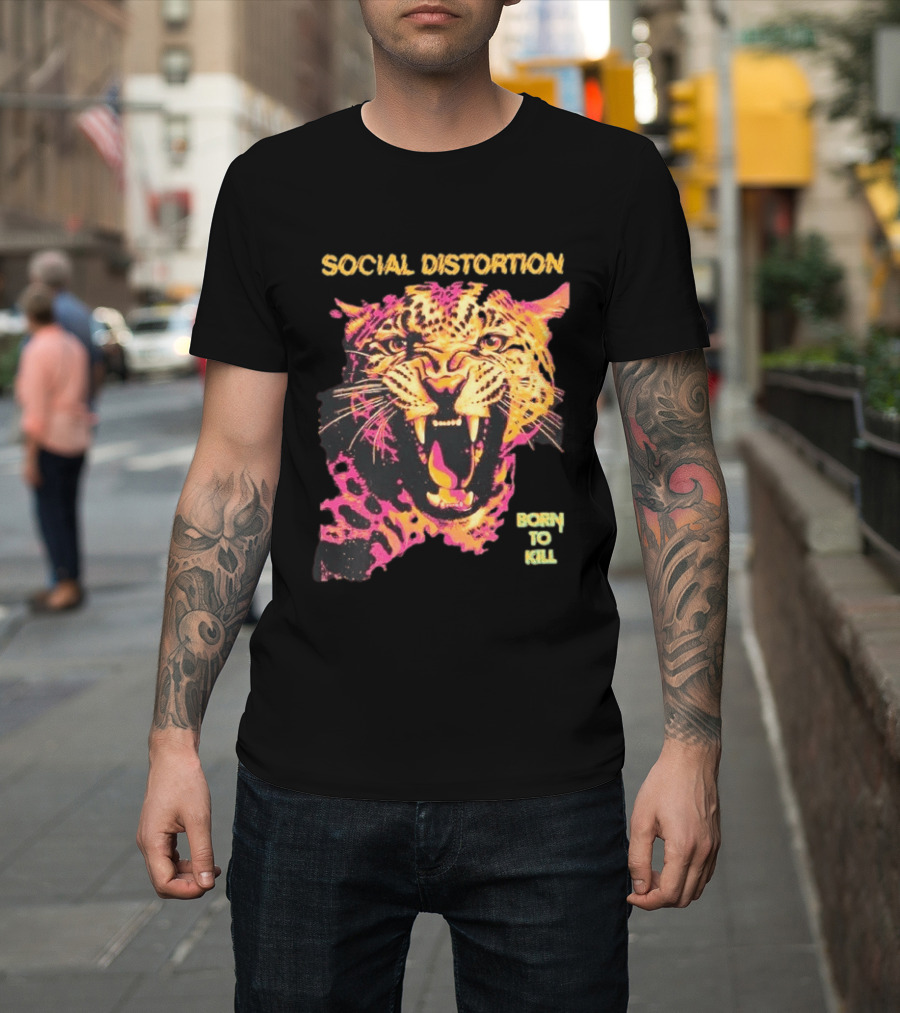 Social Distortion Born To Kill Leopard 2026 T-Shirt