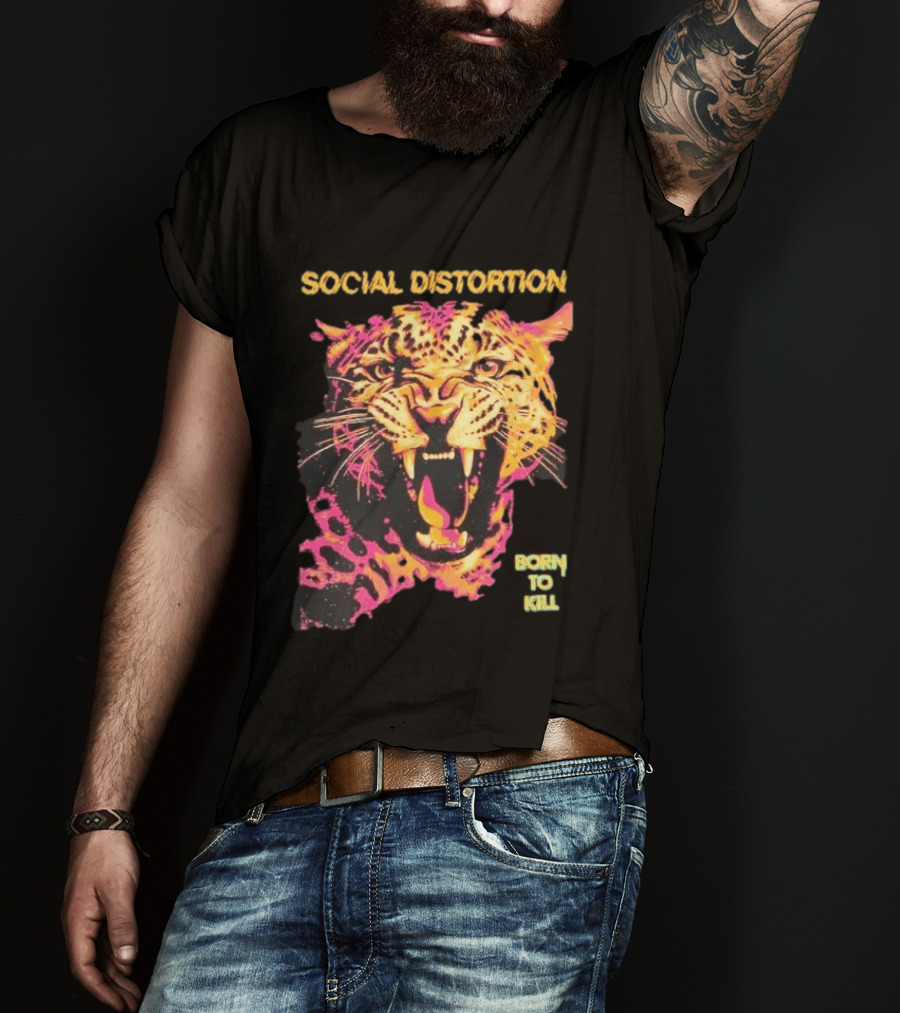 Social Distortion Born To Kill Leopard 2026 T-Shirt