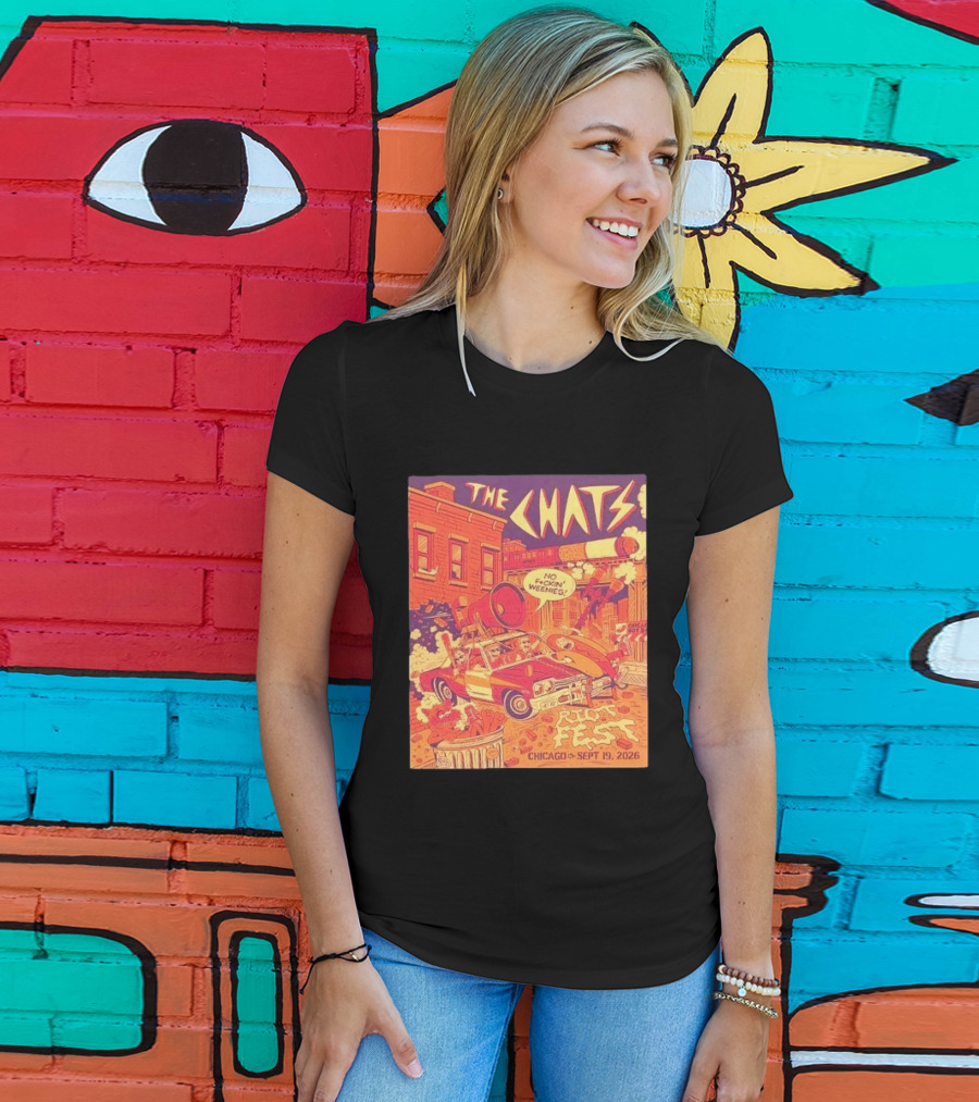 The Chats Riot Fest Chicago September 19 2026 Vintage Comic T-Shirt