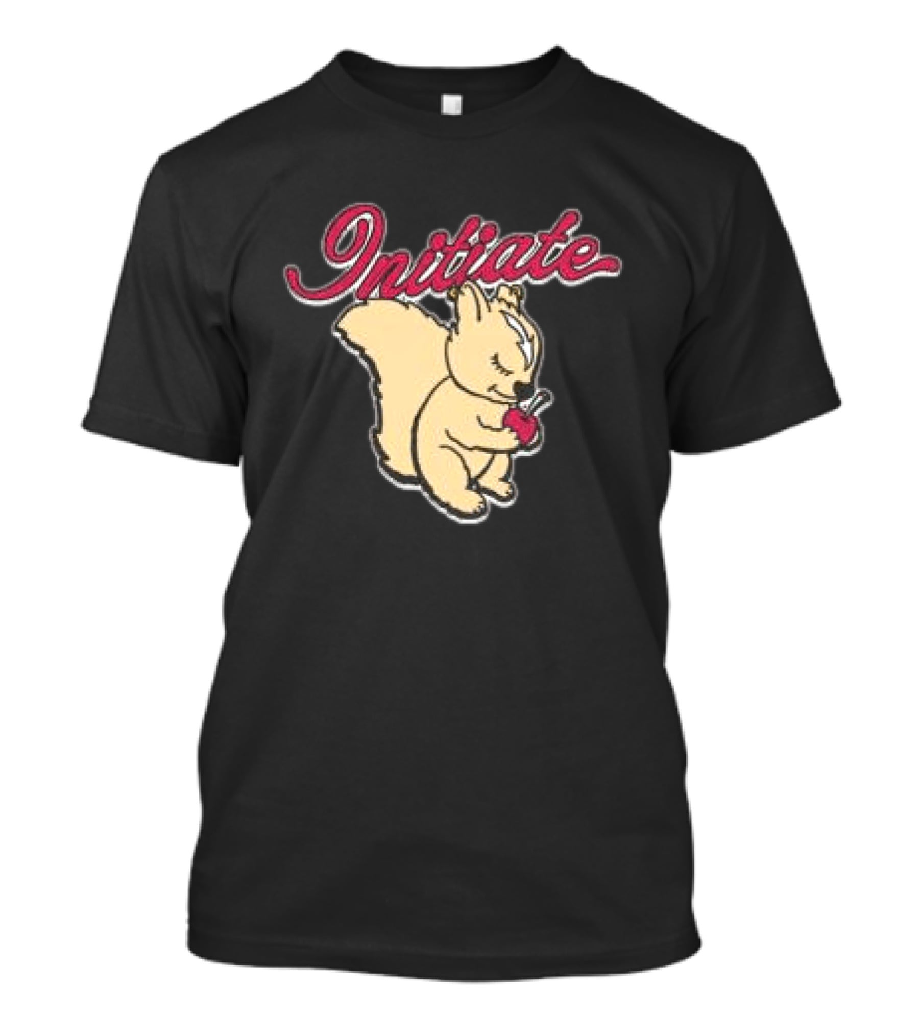 Initiate Squirrel Holding Apple T-Shirt