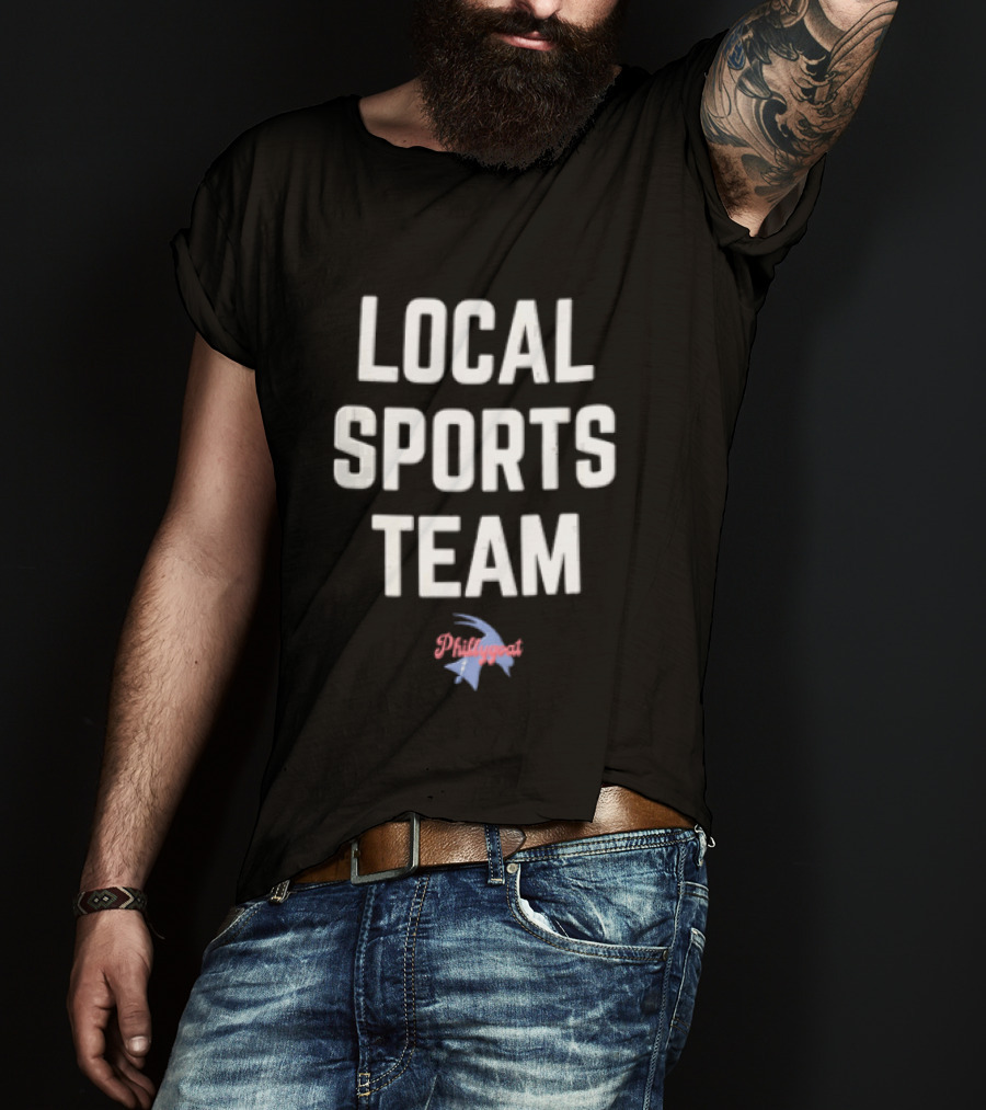 Phillygoat Local Sports Team Lightning Bolt Head Profile T-Shirt