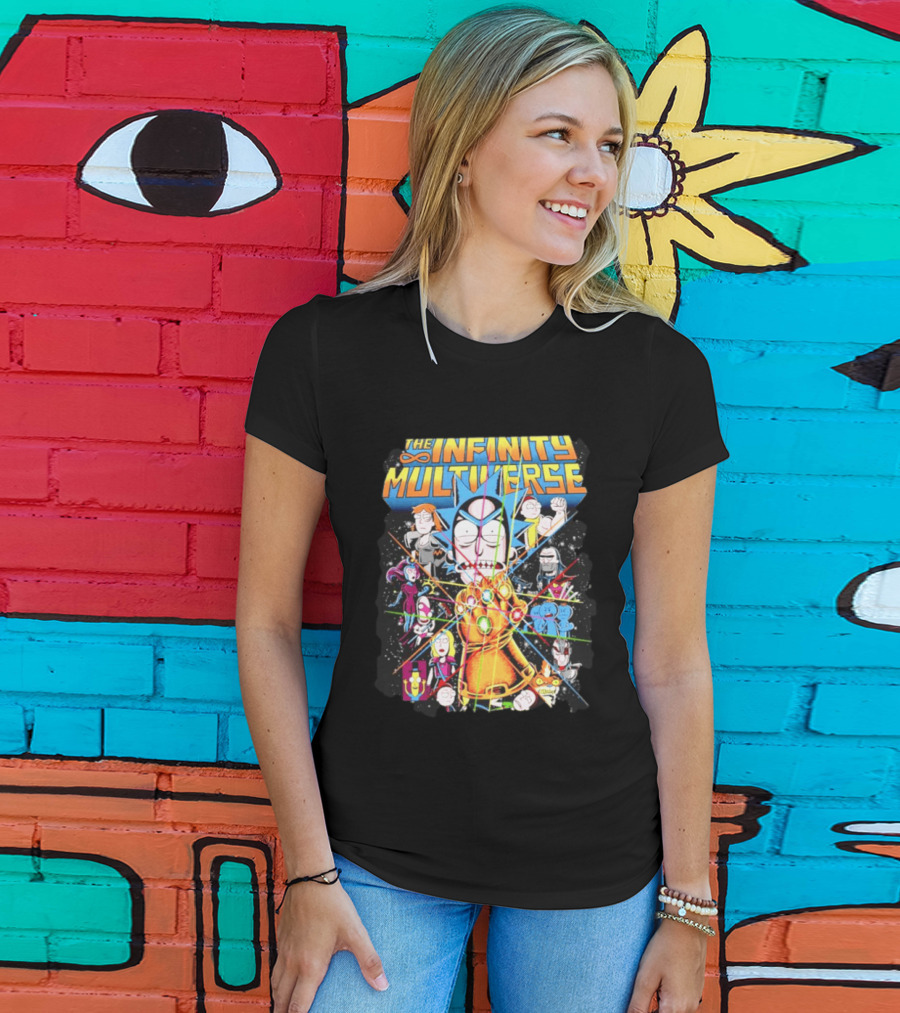 The Infinity Multiverse Crossover Characters Bejeweled Glove T-Shirt