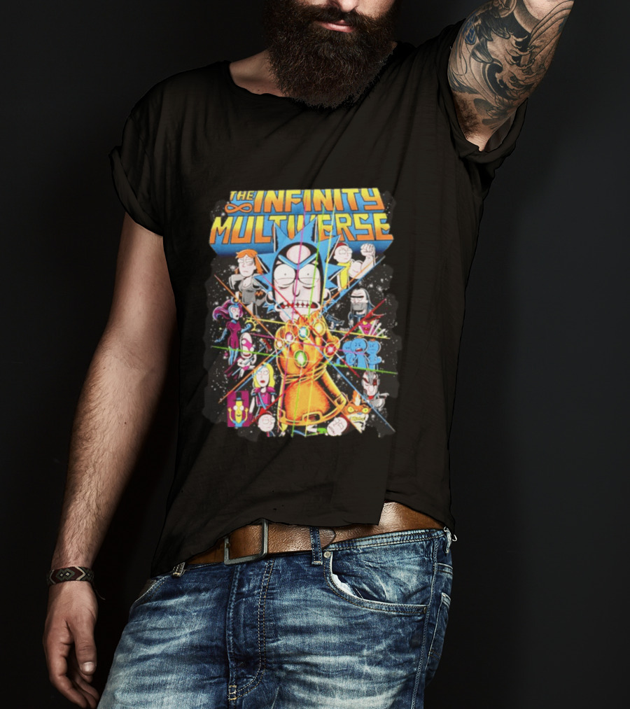 The Infinity Multiverse Crossover Characters Bejeweled Glove T-Shirt