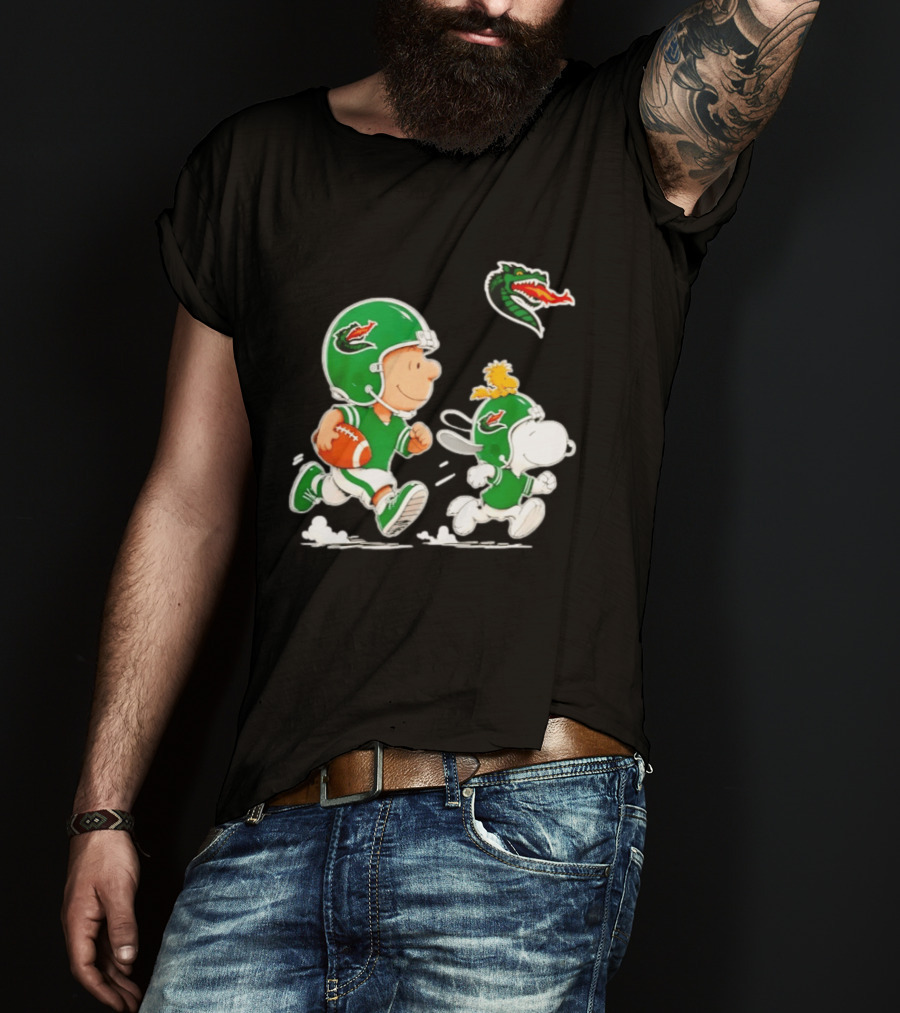 UAB Blazers Charlie Brown Woodstock Snoopy NCAA Football Collaboration T-Shirt
