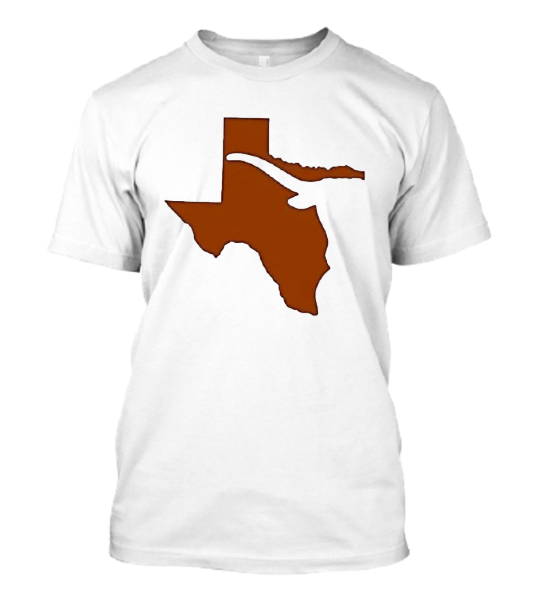 Texas State Longhorn Steer Original Orange T-Shirt