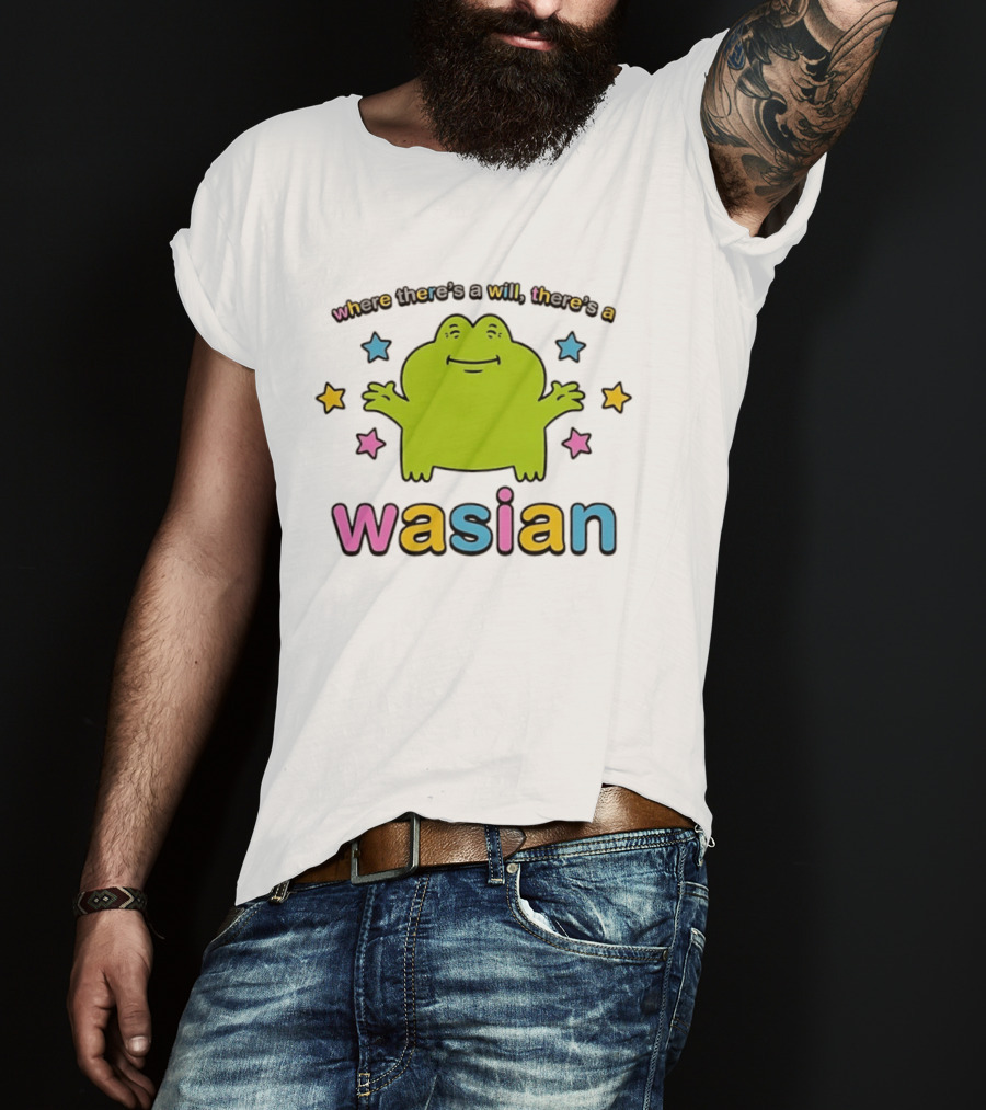 Frog Where There's A Will There's A Wasian Stars T-Shirt