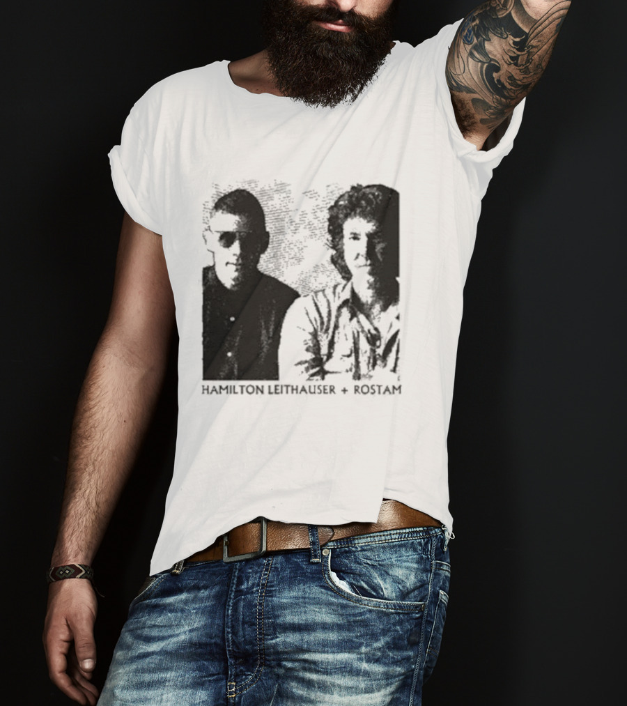 HAMILTON LEITHAUSER ROSTAM Black And White Photo Duo T-Shirt