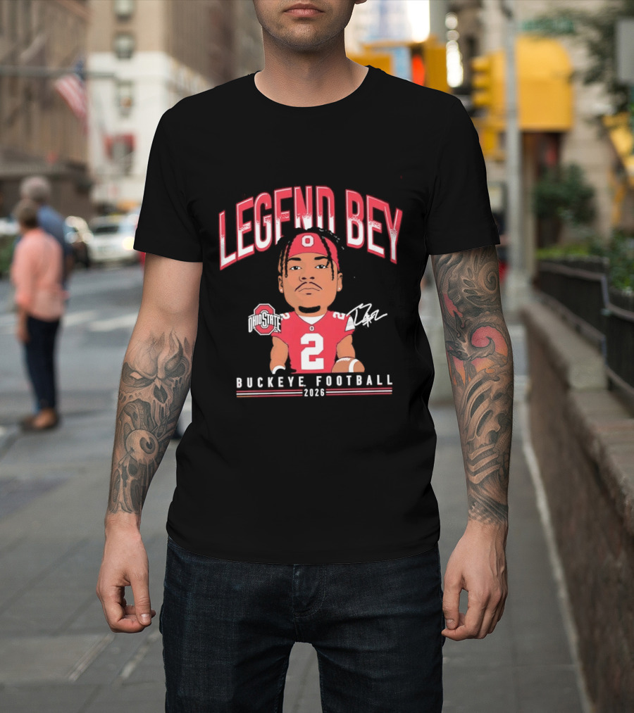 Legend Bey No 2 Ohio State Buckeye Football 2026 T-Shirt