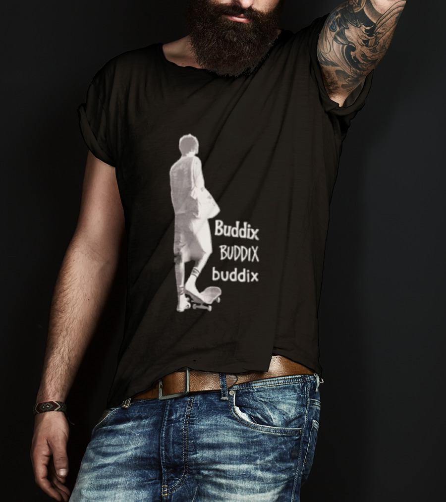 Buddix Person Standing On Skateboard Buddix BUDDIX Buddix T-Shirt