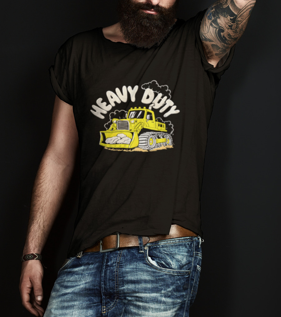 Heavy Duty Bulldozer With Rocks T-Shirt