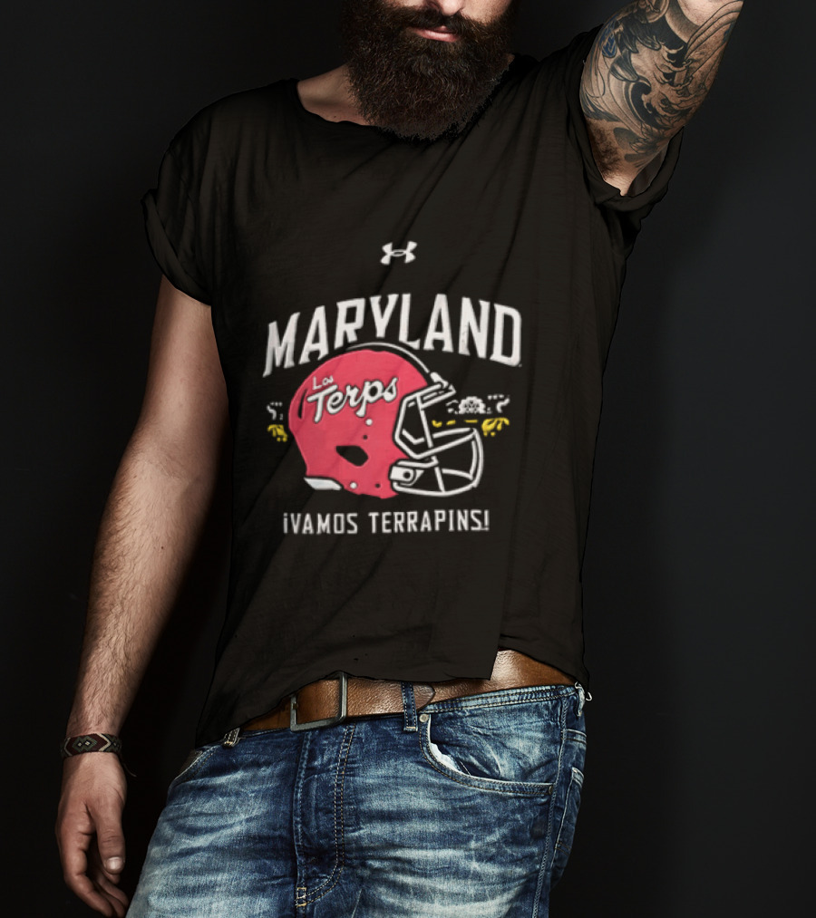 Maryland La Terps ¡Vamos Terrapins! Helmet T-Shirt