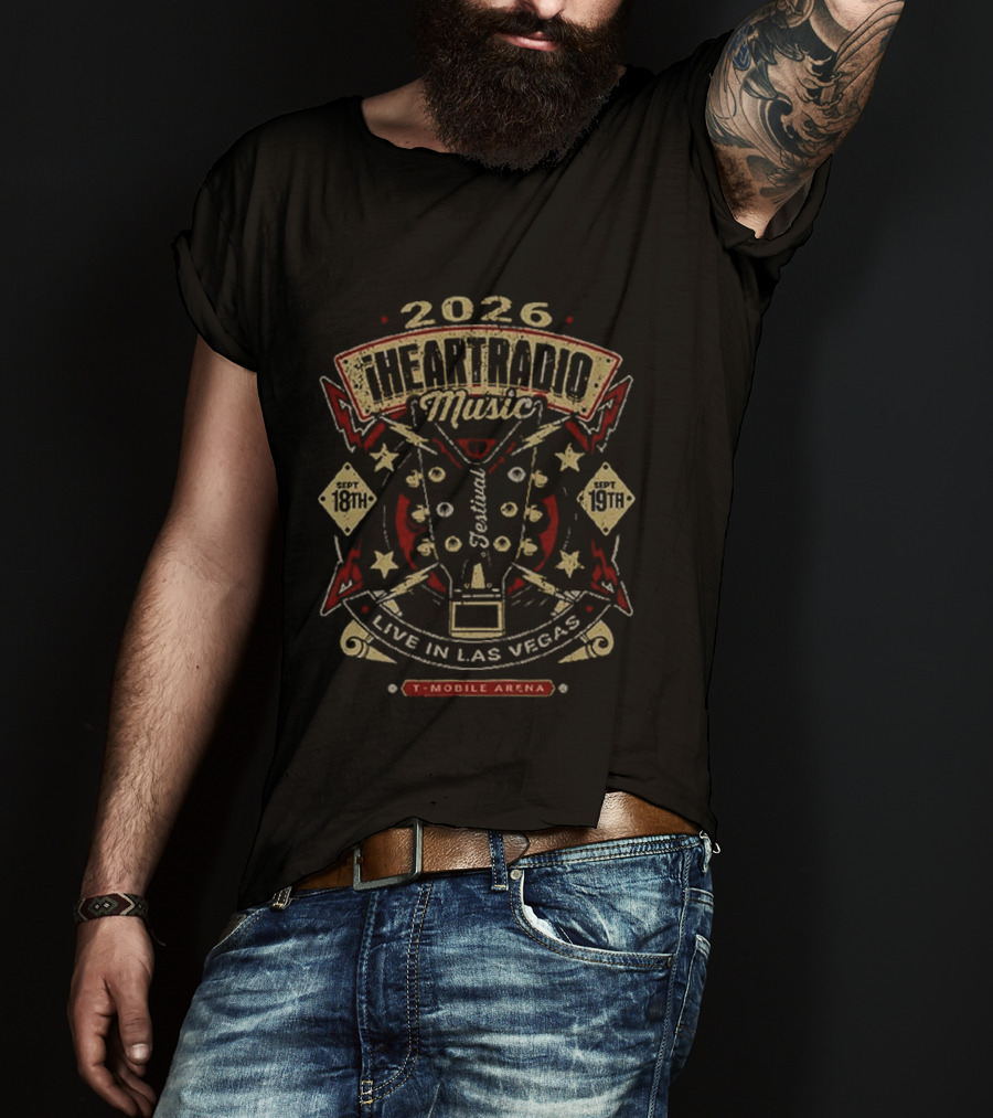 2026 IHeartRadio Music Festival Live In Las Vegas Mobile Arena September 18th 19th T-Shirt