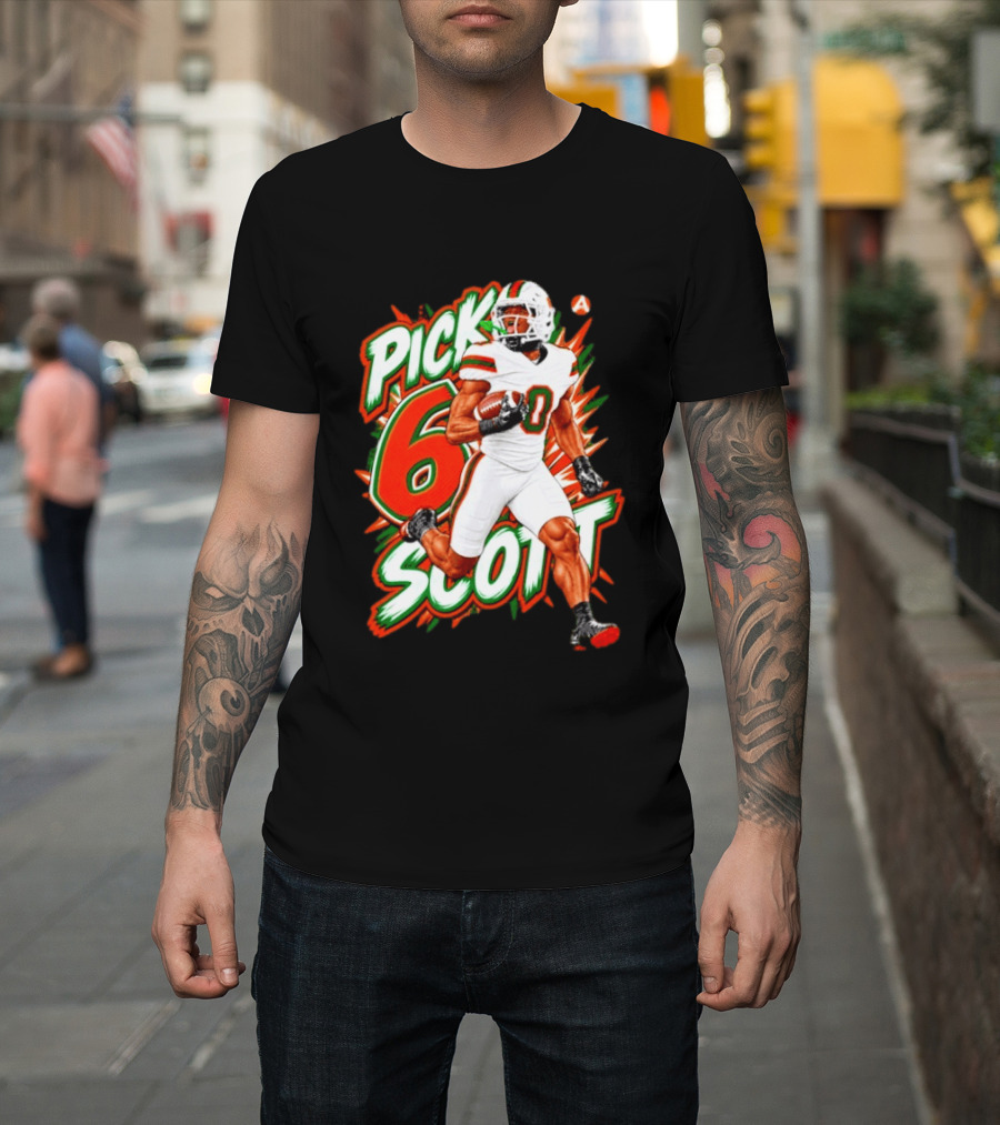 Keionte Scott Pick 6 Scott Miami Hurricanes Football Player T-Shirt